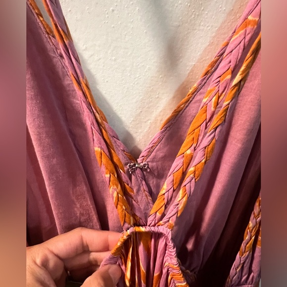 Bila Pink and Orange Floral Jumpsuit - Picture 6 of 6